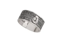 Anello argento con preghiera ave maria Selezione zanolli