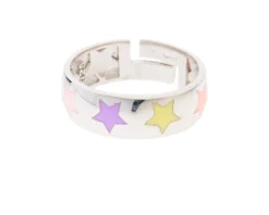 Anello argento con stelle multicolore Selezione zanolli