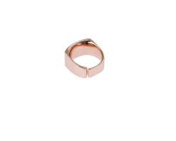 Anello in bronzo rosè zigrinato Unoaerre