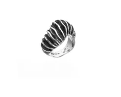 Anello origami argento brunito Selezione zanolli