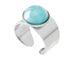 Anello seaside serenity vetro di murano petrolio Murrina murano venezia