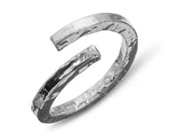 Anello seta argento spirale martellato Selezione zanolli