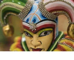 Arlecchino ballo in maschera dipinto a mano Tom's drag