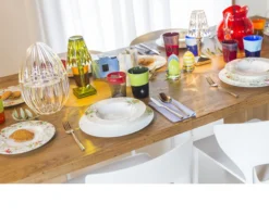 Bicchiere acqua dandy vetro di murano corallo grigio Nasonmoretti