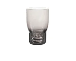 Bicchiere acqua trama colore fumè Kartell