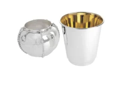 Bicchiere tappo argento interno dorato Selezione zanolli