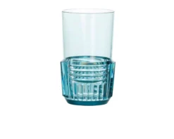 Bicchiere trama colore azzurro Kartell