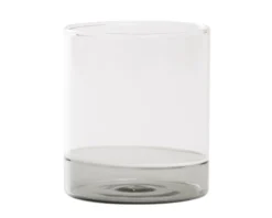 Bicchiere tumbler filo bianco grigio Zafferano