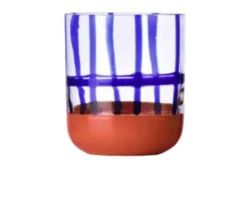 Bicchiere tumbler gesti blu rosso Ichendorf