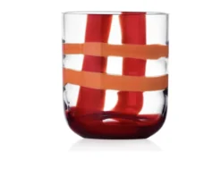 Bicchiere tumbler gesti bordeaux arancio Ichendorf