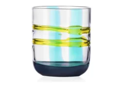 Bicchiere tumbler gesti turchese giallo Ichendorf