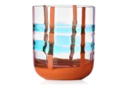 Bicchiere tumbler gesti turchese arancio Ichendorf