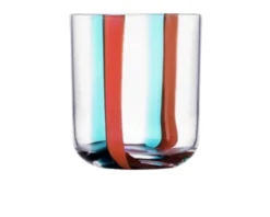 Bicchiere tumbler gesti turchese rosso Ichendorf