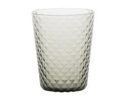 Bicchiere tumbler isolano grigio Zafferano