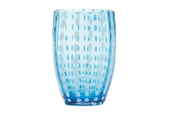 Bicchiere tumbler perle acquamarina Zafferano