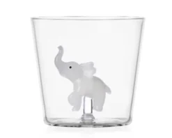 Bicchiere tumbler savannah elefante bianco Ichendorf