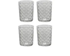 Bicchiere tumbler shot veneziano mixology 4 pezzi Zafferano