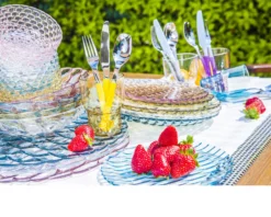 Bicchiere vino jellies family colore azzurro Kartell