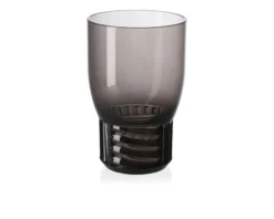 Bicchiere vino trama colore fumè Kartell