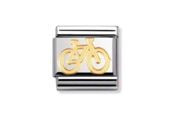 Bicicletta composable acciaio e oro Nomination