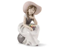 Bimba è arrivata la primavera porcellana Lladro'