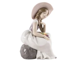 Bimba è arrivata la primavera porcellana Lladro'