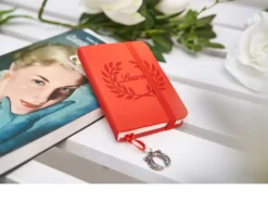 Bomboniera laurea block notes ciondolo alloro con scatola e box portaconfetti Selezione zanolli