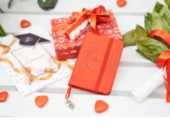 Bomboniera laurea block notes ciondolo gufo con scatola e box portaconfetti Selezione zanolli