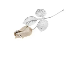 Bomboniera rosa argento e smalto bianco Selezione zanolli