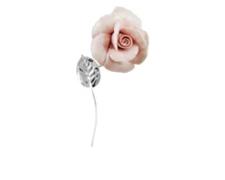 Bomboniera rosa capodimonte argento rosa Selezione zanolli