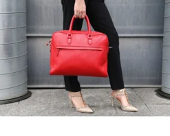 Borsa bowling slim pelle rossa Selezione zanolli