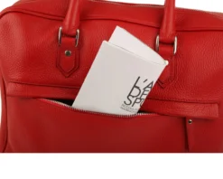 Borsa bowling slim pelle rossa Selezione zanolli