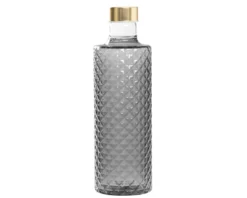 Bottiglia isolano grigio con tappo argento/oro Zafferano