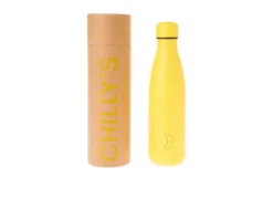 Bottiglia termica acciaio matte all burnt yellow Chilly's bottles