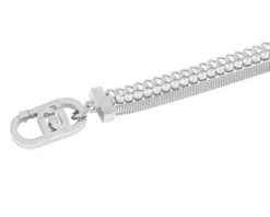 Bracciale acciaio tre fili zirconi centrali Liu jo