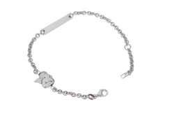 Bracciale angelo oro 750‰ con piastrina rettangolare Selezione zanolli