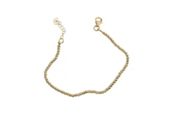 Bracciale argento a palline diamantate regolabile Selezione zanolli