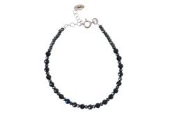Bracciale argento brunito con ceramica Selezione zanolli
