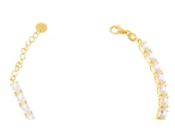 Bracciale argento con finitura oro e cubic zirconia Sovrani