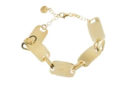 Bracciale argento dorato satinato Selezione zanolli