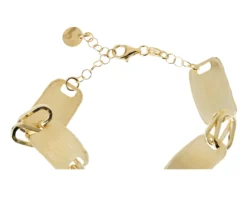 Bracciale argento dorato satinato Selezione zanolli