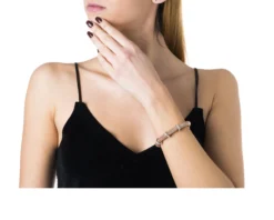 Bracciale argento e 3 anelli con zirconi bianchi Selezione zanolli