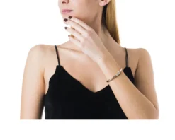 Bracciale argento tubogas con lavorazione centrale Selezione zanolli