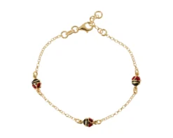 Bracciale bimba argento dorato coccinelle Selezione zanolli