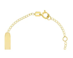 Bracciale bimba oro 750‰ con cuore e piastrina Selezione zanolli