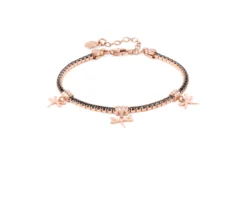 Bracciale chic&charm argento con libellule e zirconi neri Nomination