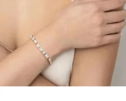 Bracciale colour wave argento dorato con cubic zirconia Nomination