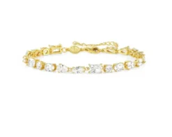 Bracciale colour wave argento dorato con cubic zirconia Nomination