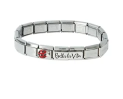 Bracciale composable acciaio bella la vita e coccinella Nomination