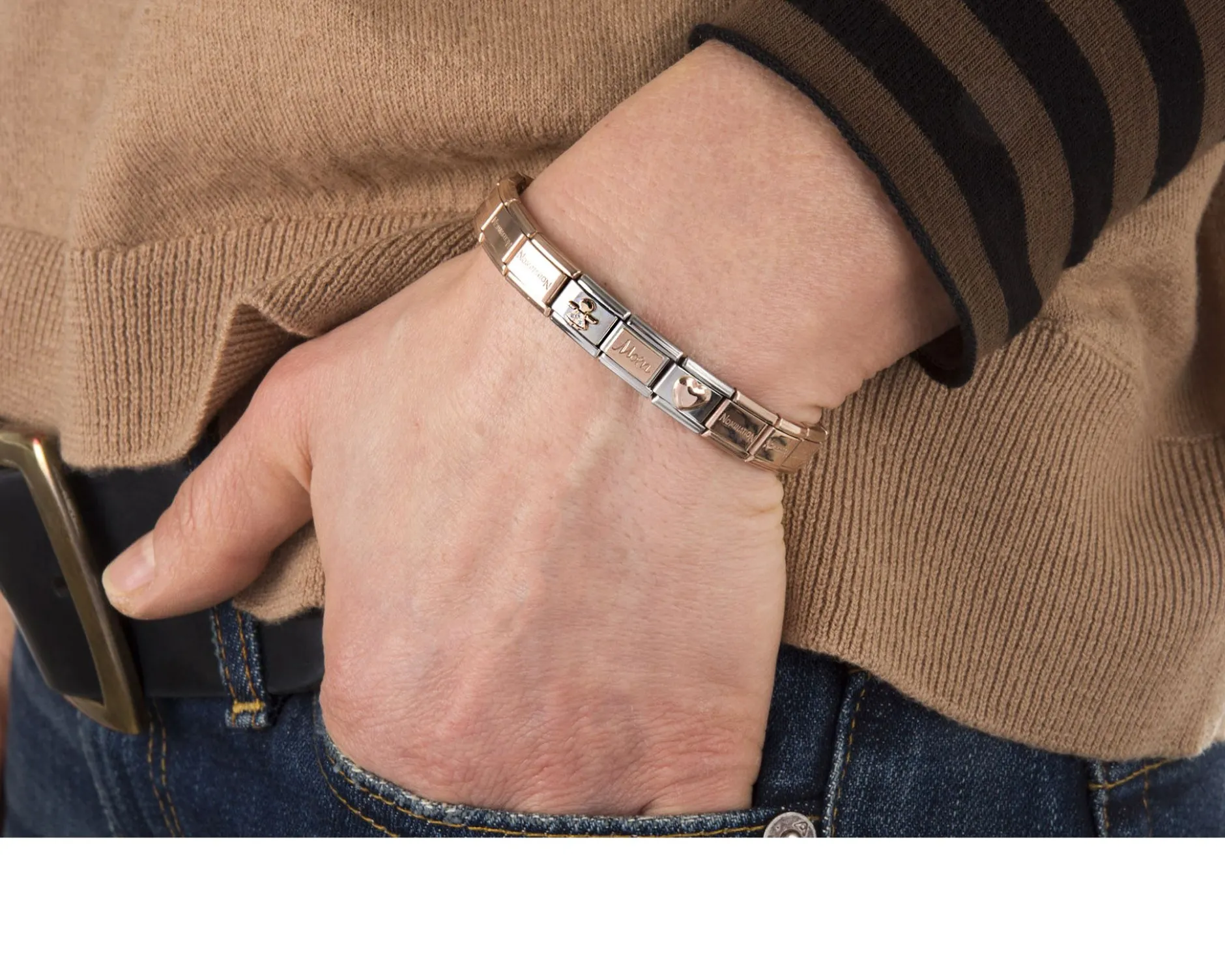 Bracciale composable acciaio mamma e bimba Nomination